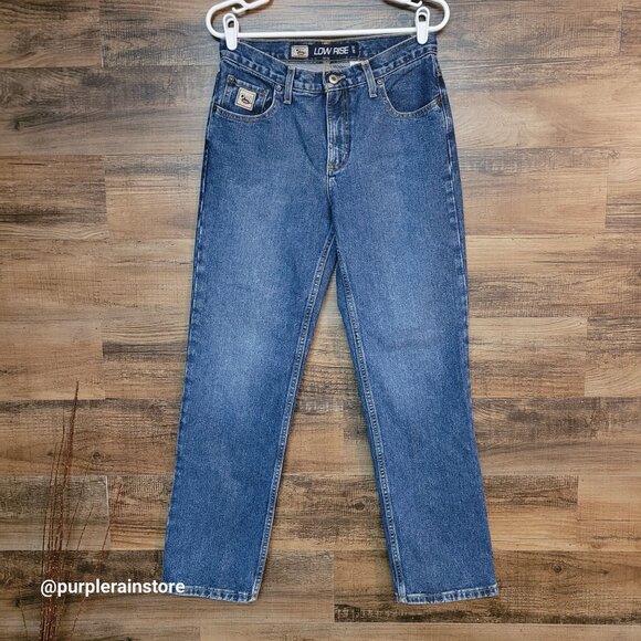 Vtg Cruel Girl Jeans 9 S Low Rise Slim Medium Dark Wash Denim Y2K Western - Picture 1 of 11
